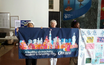 Unveiling the “Stitching our Social Safety Net” quilt